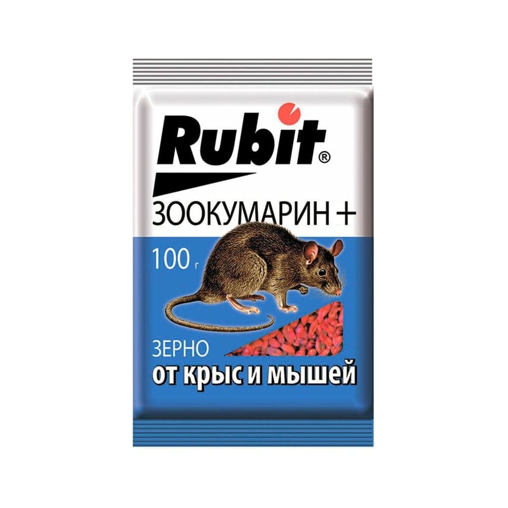Зерна от грызунов Rubit зоокумарин+ 100 г 24982