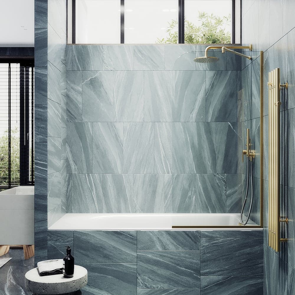 Шторка для ванны в узком профиле MaybahGlass MGV-131-3у