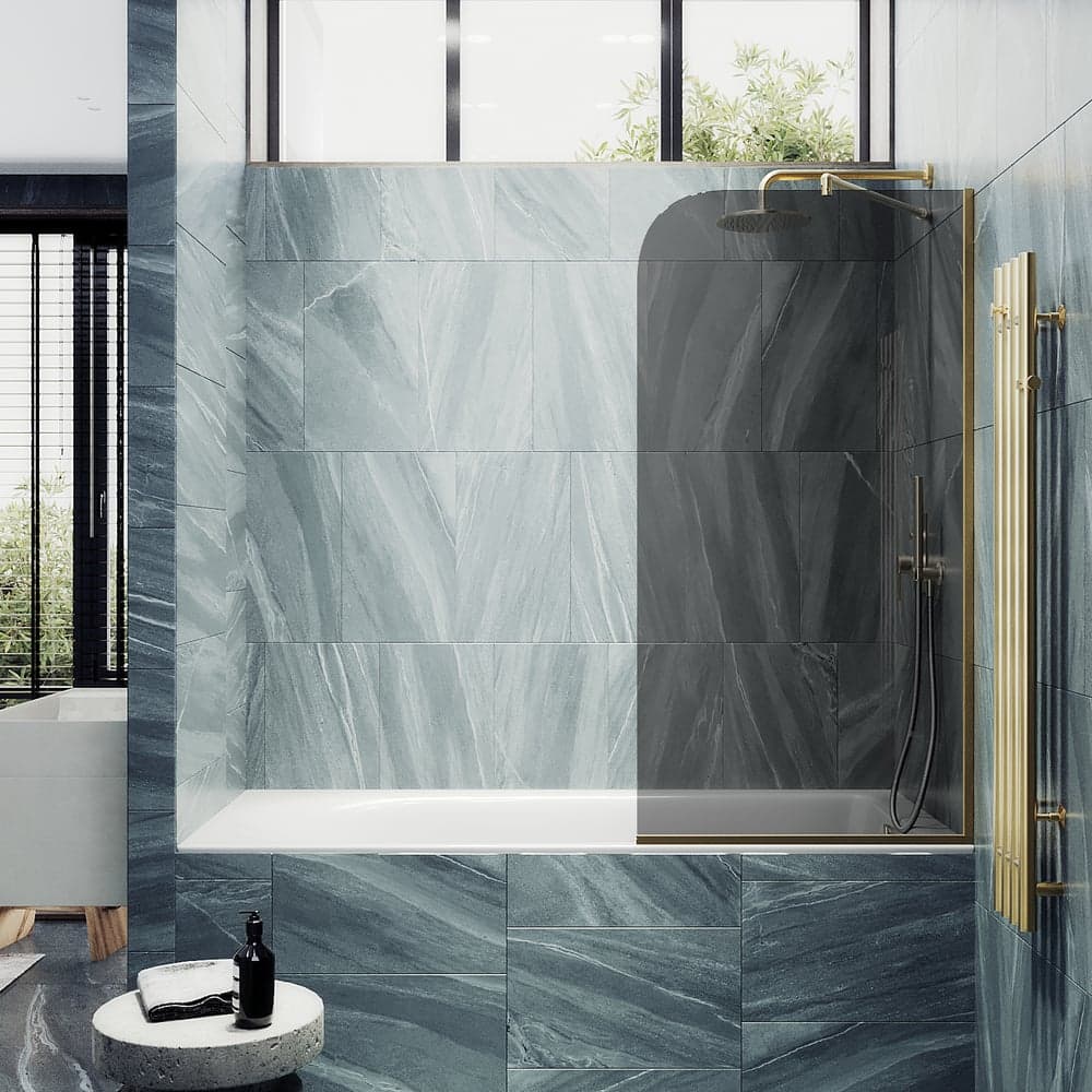 Шторка для ванны в узком профиле MaybahGlass MGV-128-3у