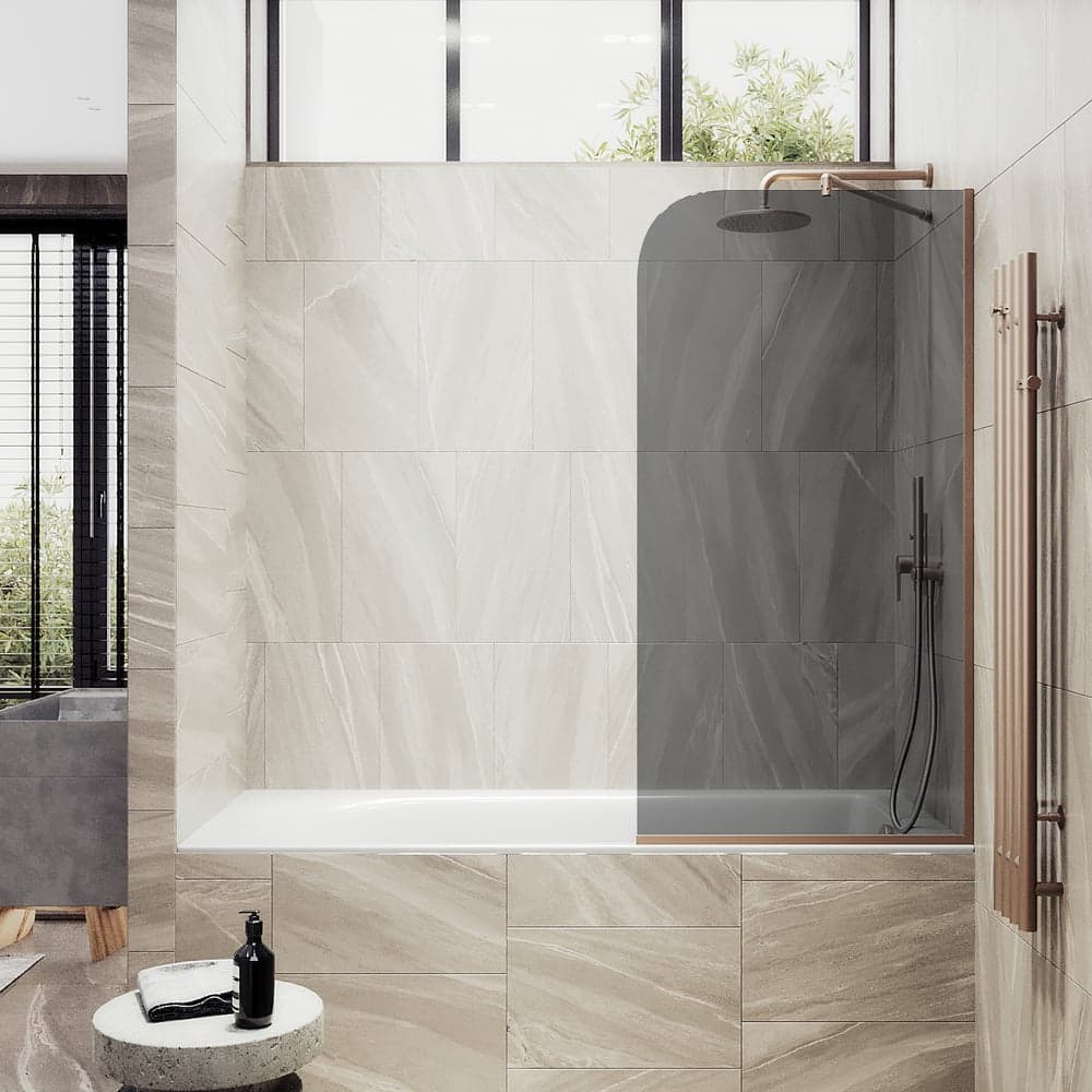 Шторка для ванны в узком профиле MaybahGlass MGV-128-2у