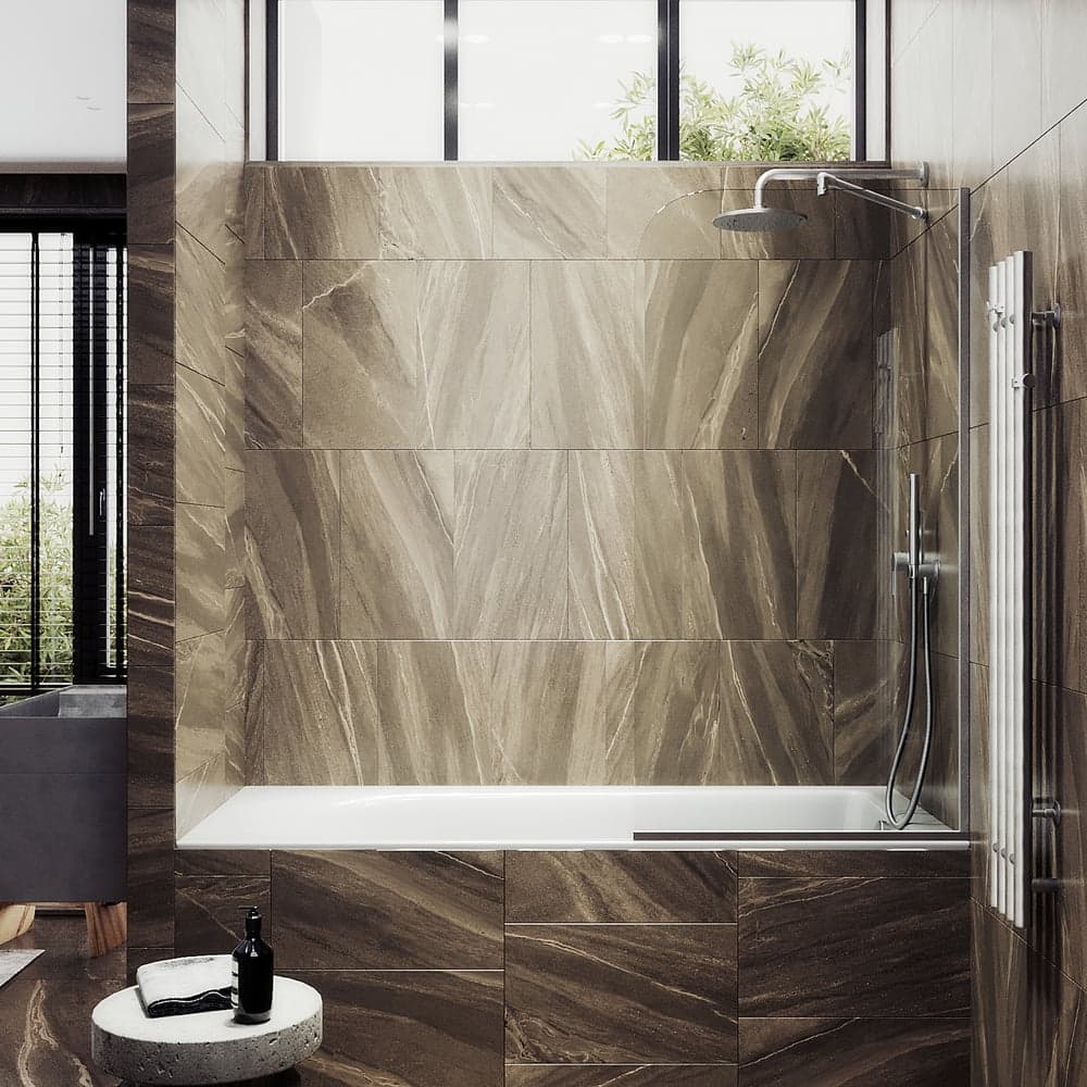 Шторка для ванны в узком профиле MaybahGlass MGV-126-5у