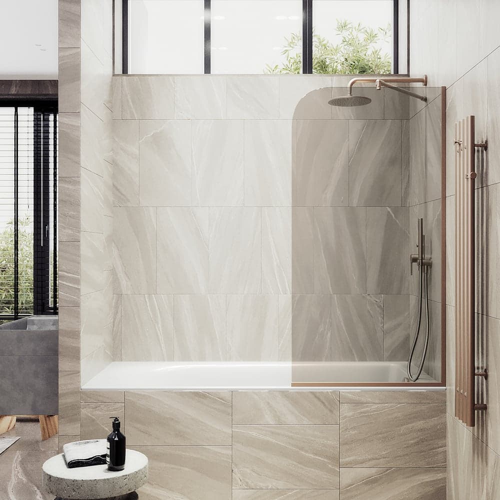 Шторка для ванны в узком профиле MaybahGlass MGV-127-2у