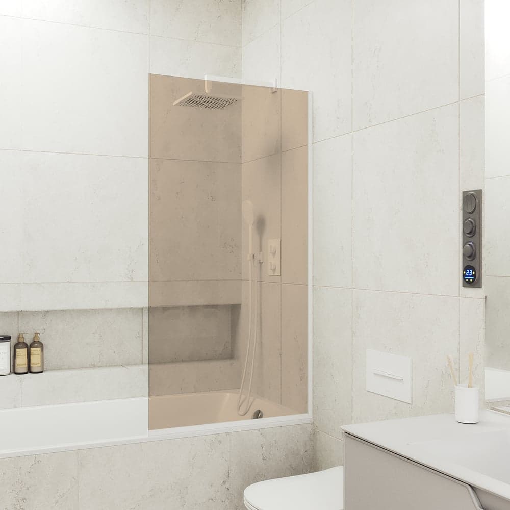 Шторка для ванны в узком профиле MaybahGlass MGV-248-2у