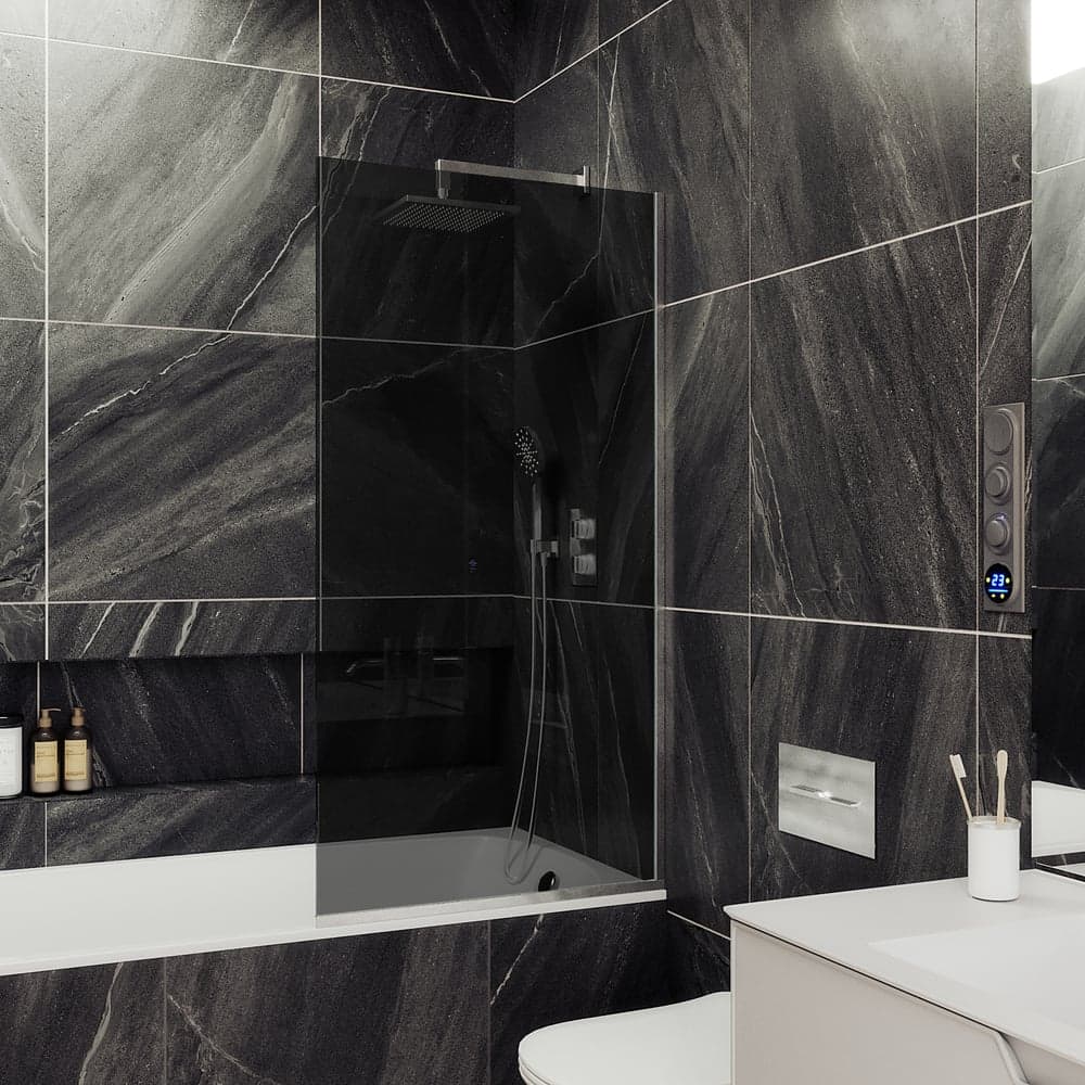 Шторка для ванны в узком профиле MaybahGlass MGV-252-5у