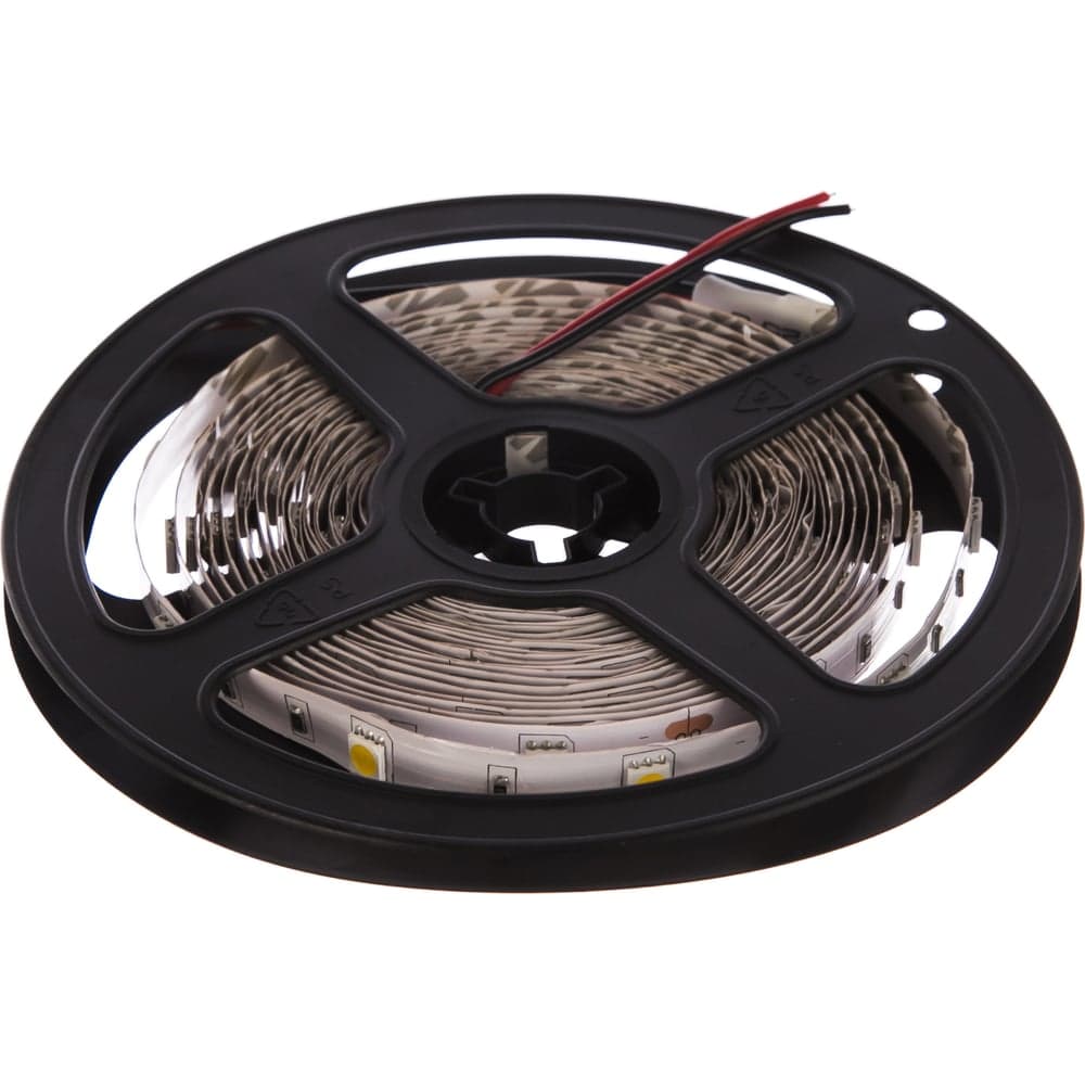 Лента светодиодная General Lighting Systems GLS-5050-30-7.2-12-IP20-3, 5 метров, 7,2Вт/м, 12В, SMD5050, 10мм, 30 диодов/м, 12Лм/чип, IP20, 3000К - теплый белый 5016