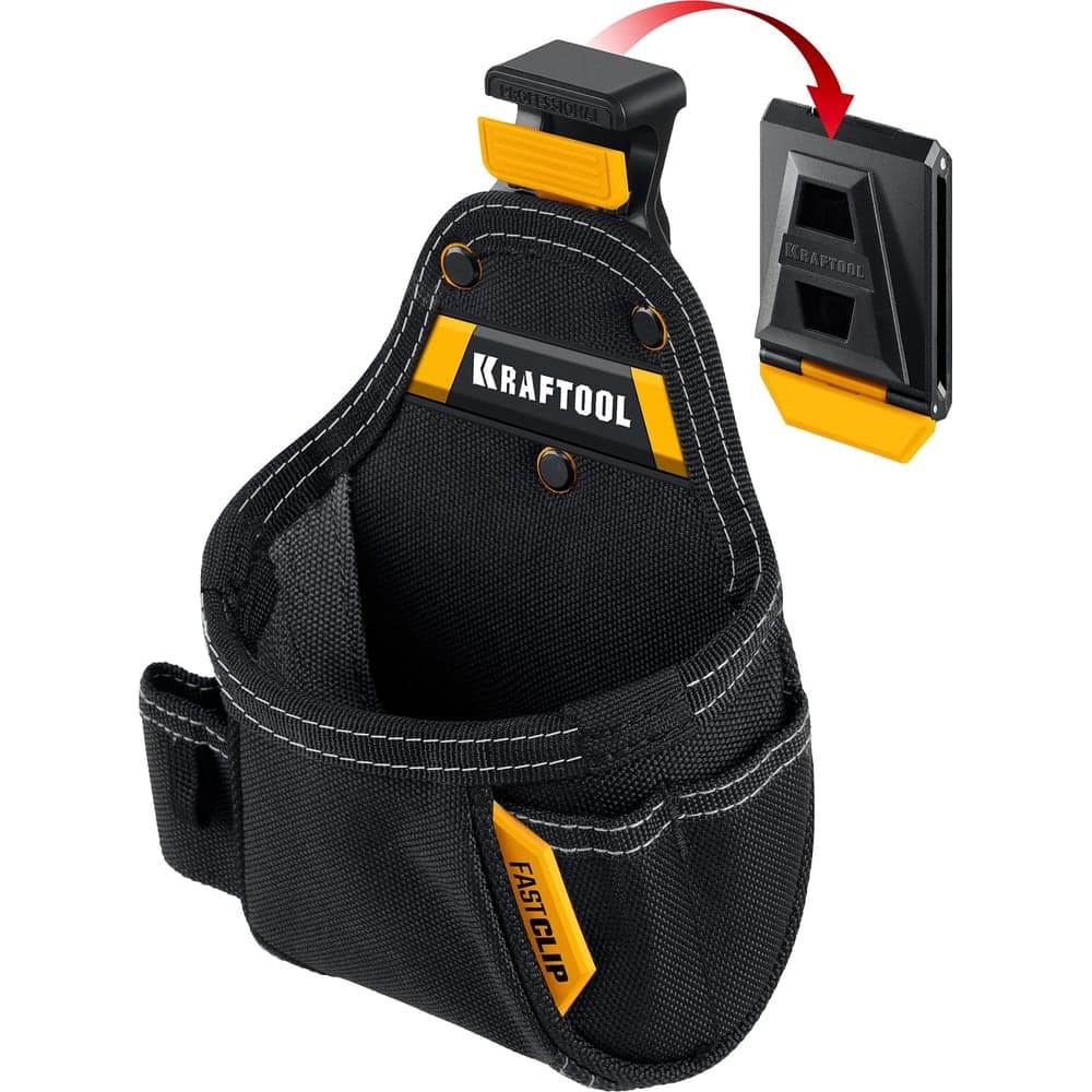 Поясная сумка 150x190 мм с быстросъёмным креплением KRAFTOOL FastClip KP-5 , 5 карманов и петель 38778
