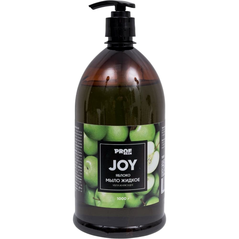 Жидкое мыло PROFREIN JOY зеленое яблоко, бутылка с дозатором, 1 кг 2345