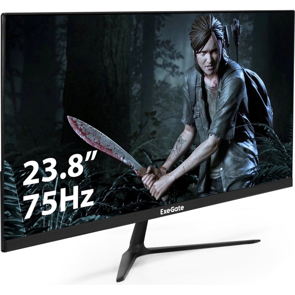 Монитор ExeGate ProSmart EV2407A VA LED GradeA+ безрамочный, с аудио, 23.8", FHD, 1920x1080@75Гц, 16:9, 280cdm2, 3000:1, 178 178, 5ms, Speakers, D-Sub, HDMI2.0, FreeSync, LowBlueLight 294344
