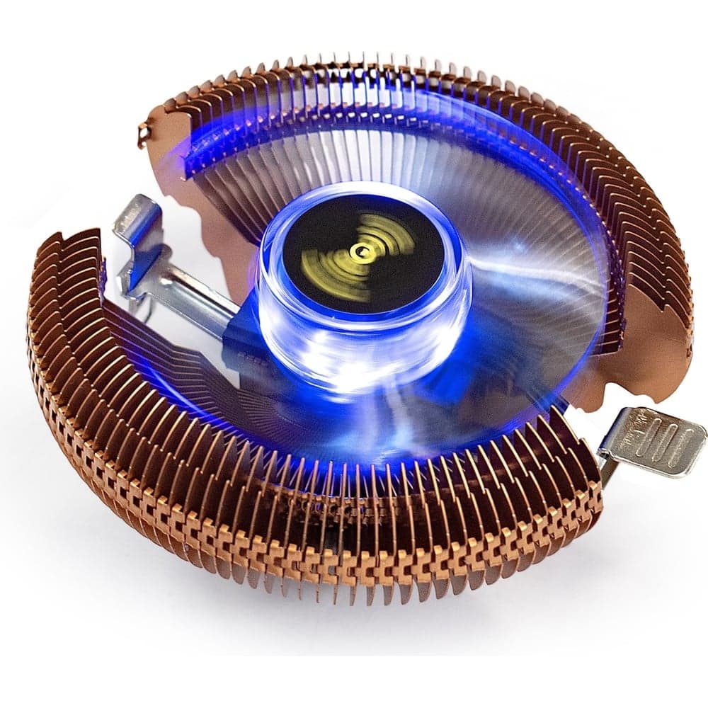 Кулер ExeGate Wizard EE91-PWM.Cu.BLUEAl+Cu, LGA775/1150/1151/1155/1156/1200/1700/AM2/AM2+/AM3/AM3+/AM4/AM5/FM1/FM2754939940, TDP80W, Fan90mm, PWM, 800-2400RPM, Hydrobearing, 4pin, 11-24db 286154
