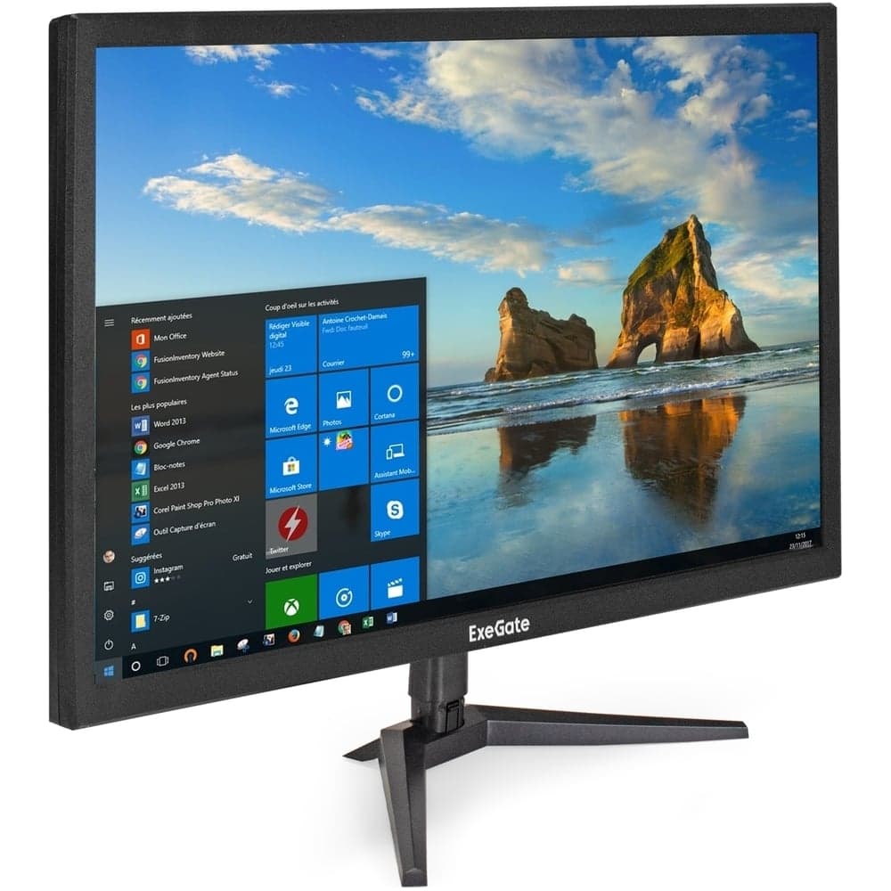 Монитор ExeGate EB2400 23.8, TN LED Grade A+, FHD, 1920x1080@60Гц, 16:9, 200cd m2, 1000:1, 170 160, 5ms, D-Sub, HDMI1.4, Flicker-free, кабель HDMI 1.5м, VESA 294424