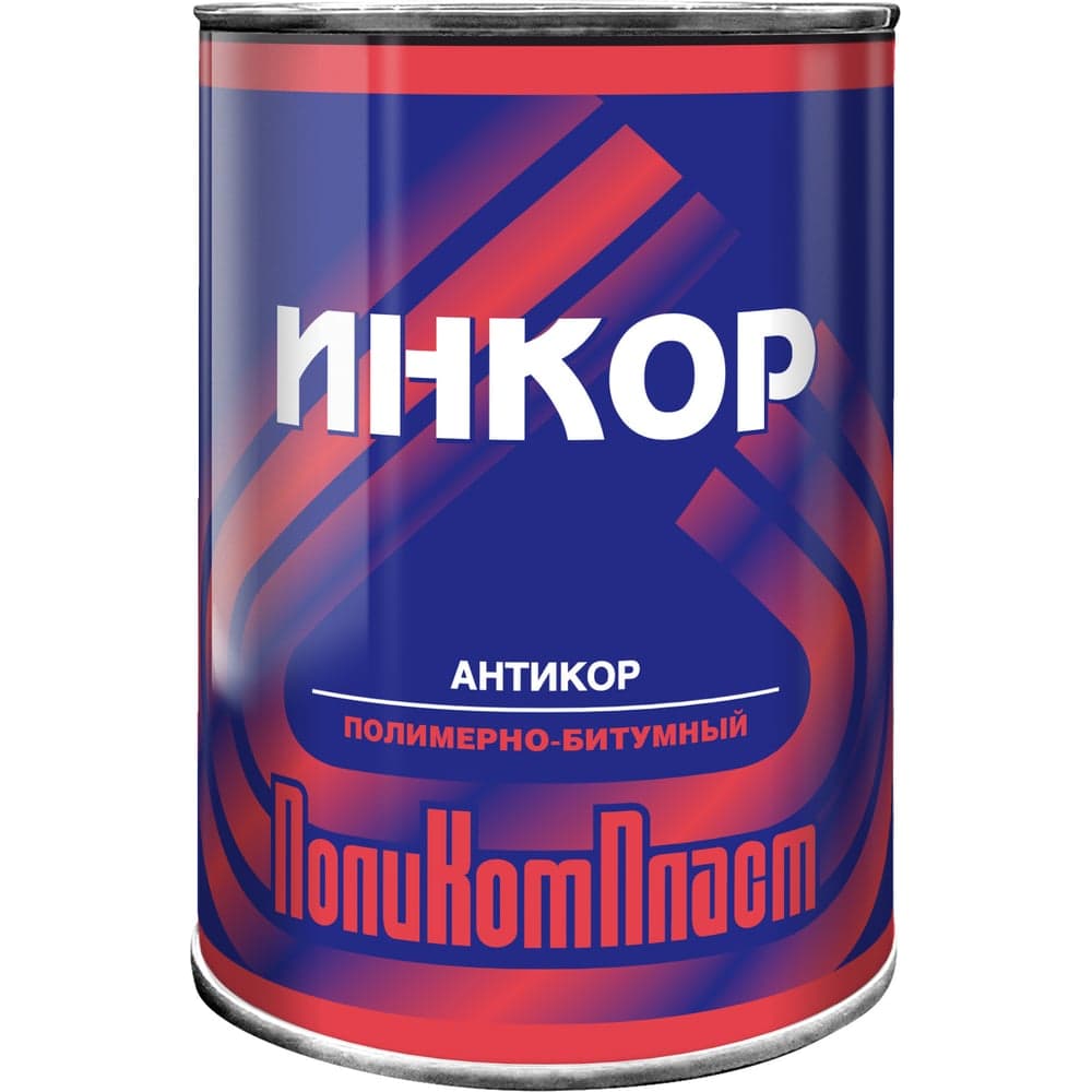 Антикоррозионное битумное покрытие-праймер ПолиКомпласт Инкор 0,8 кг PT180356