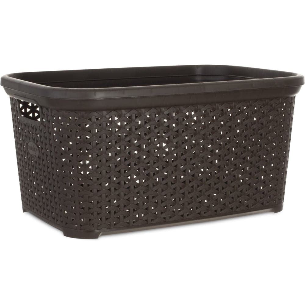 Корзина для белья RATTAN коричневая 35л HOBBY LIFE HL081093DB