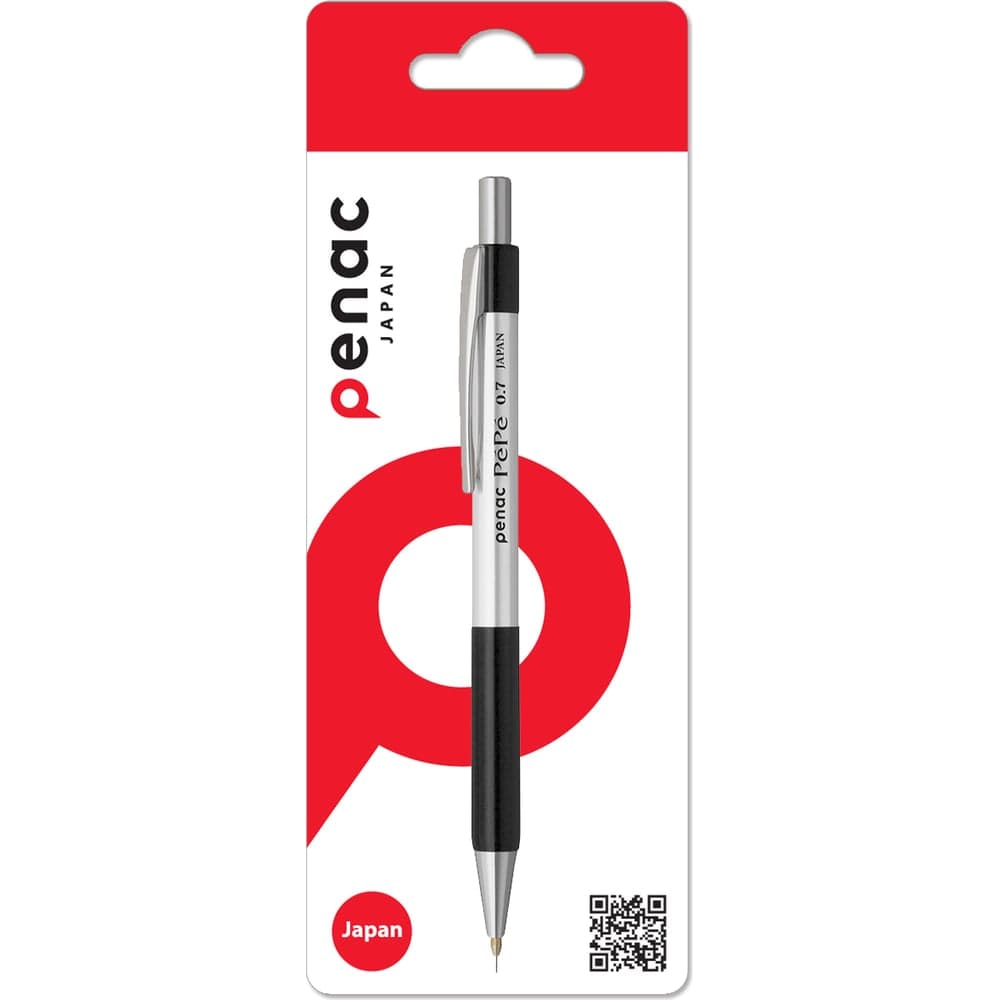 Карандаш механический Penac Pepe 0.7 мм HB металл/черный, в блистере SB0103-06/B