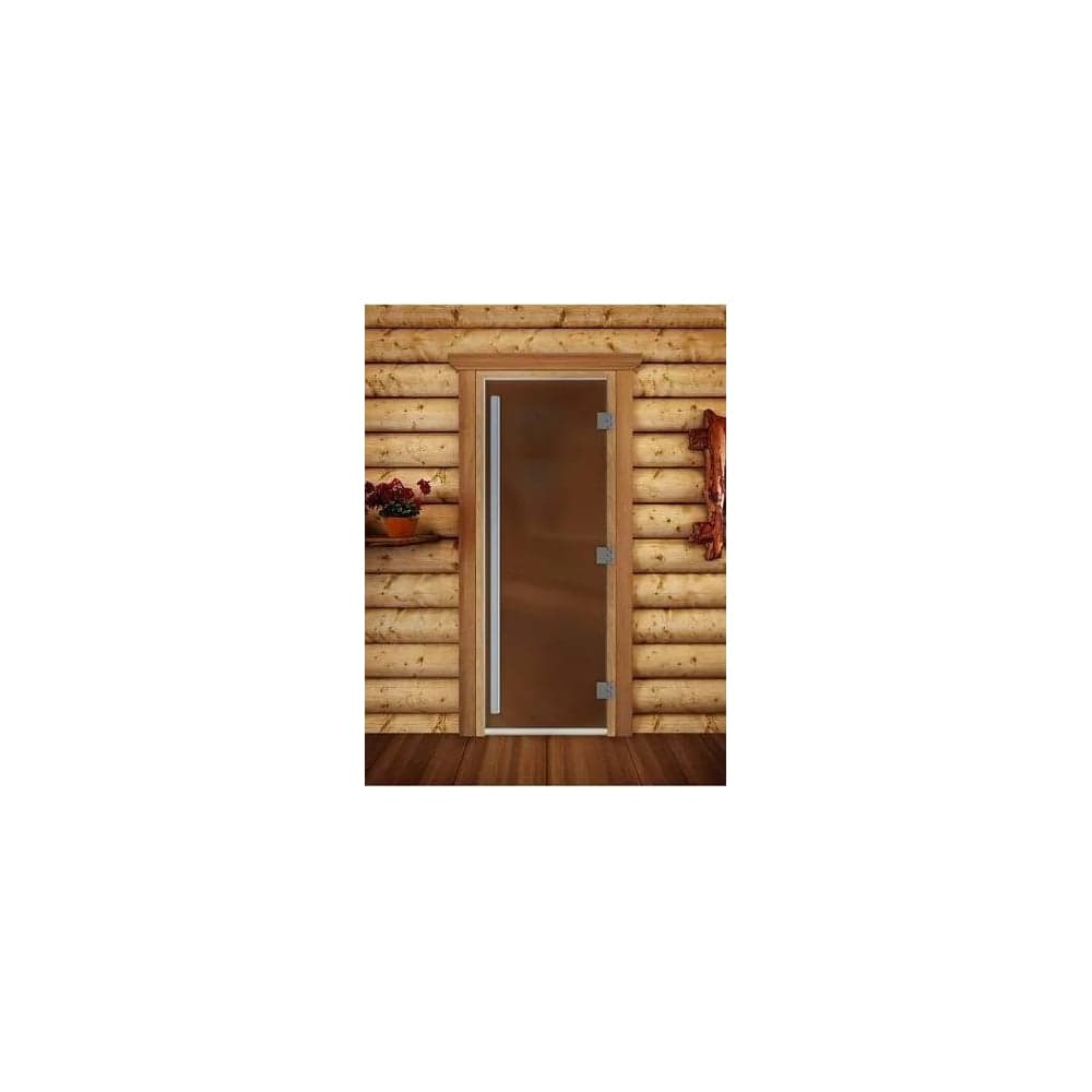 Дверь DoorWood Престиж PRO 10мм, бронза матовая, 190x7 DW03218
