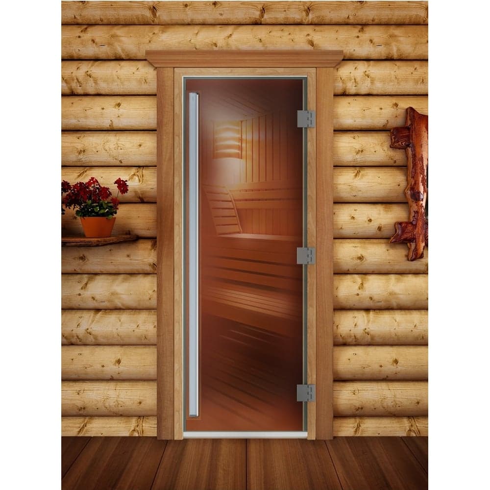 Дверь DoorWood Престиж PRO 10мм, бронза, 190x7 DW03213