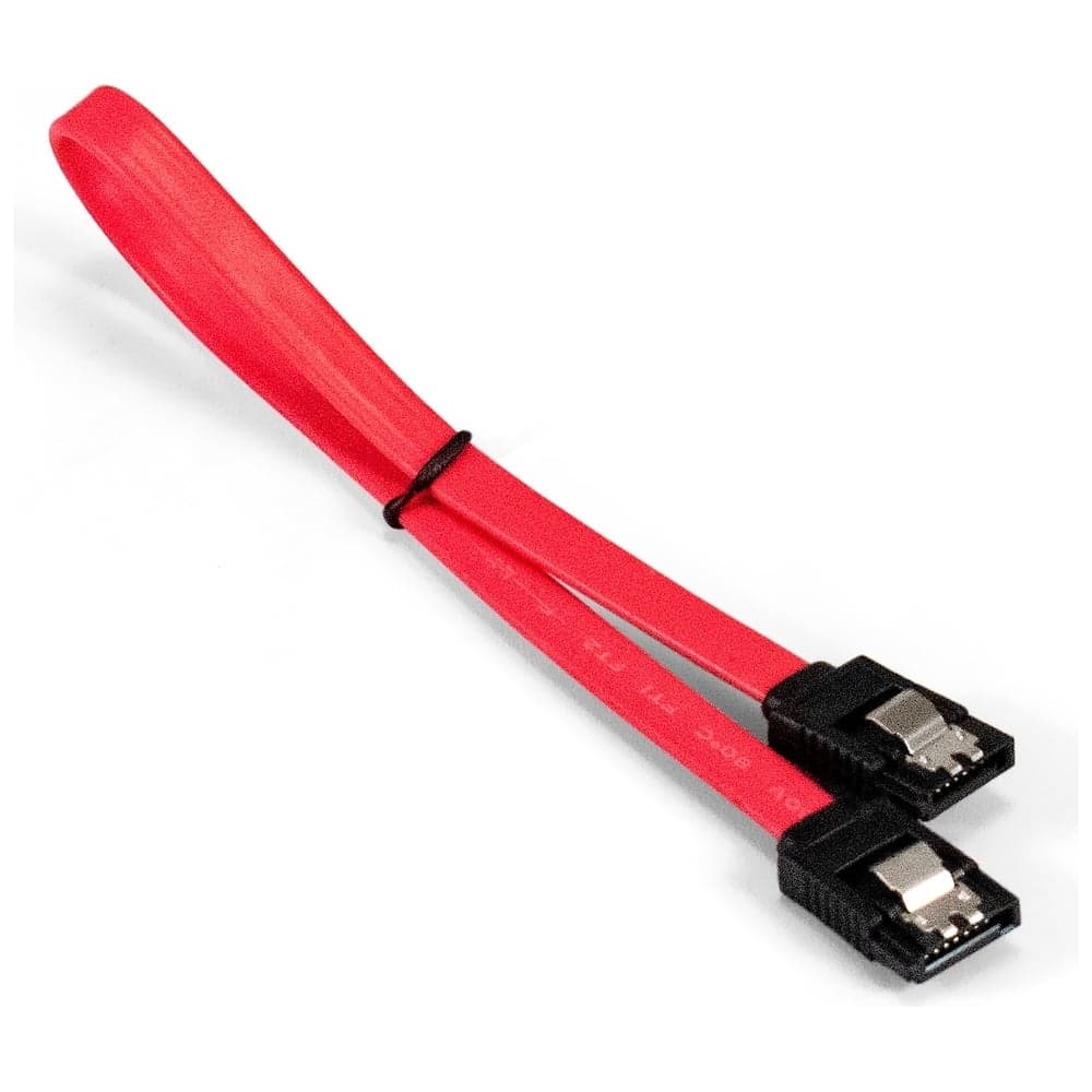 Кабель ExeGate SATA EX-CC-SATA-DATA-0.3L 7pin 7pin, металлические защелки, 0,3м 294730