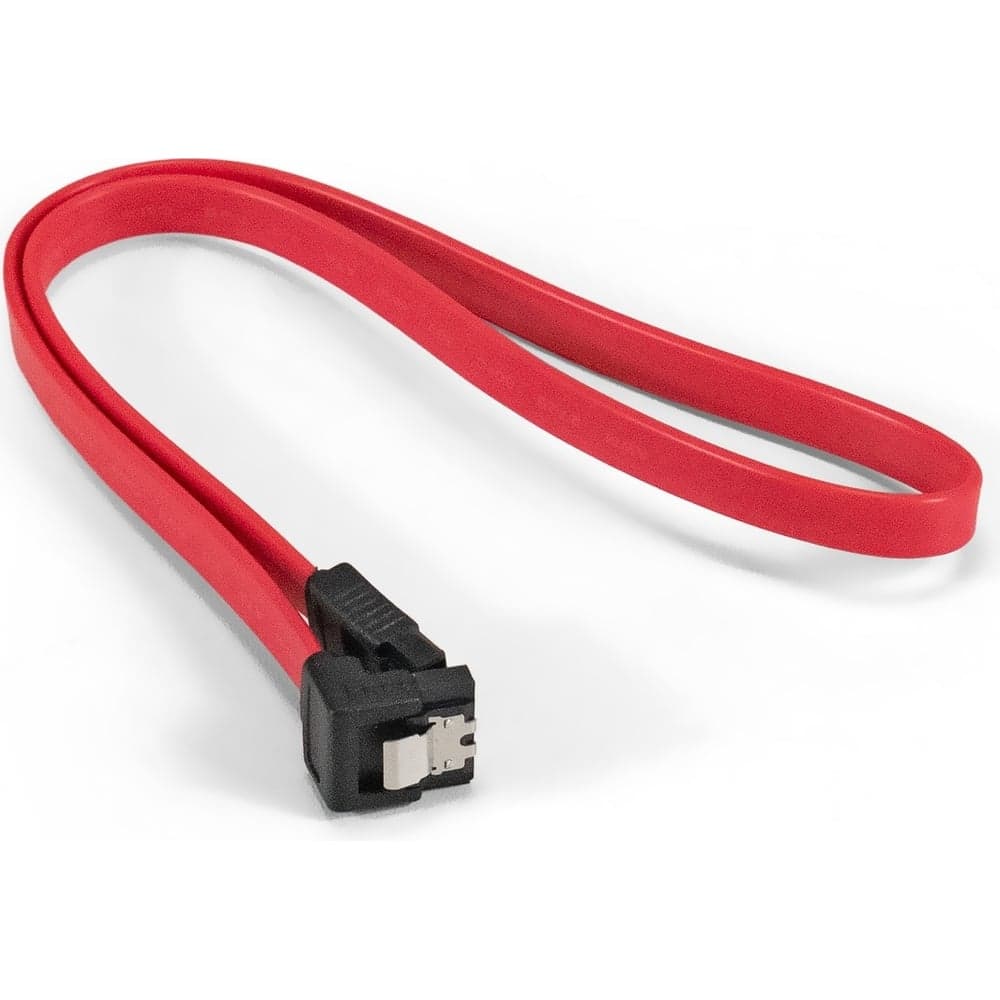 Кабель ExeGate SATA EX-CC-SATA-DATA90-0.5L 7pin 7pin, угловой разъем, металлические защелки, 0,5м 294732