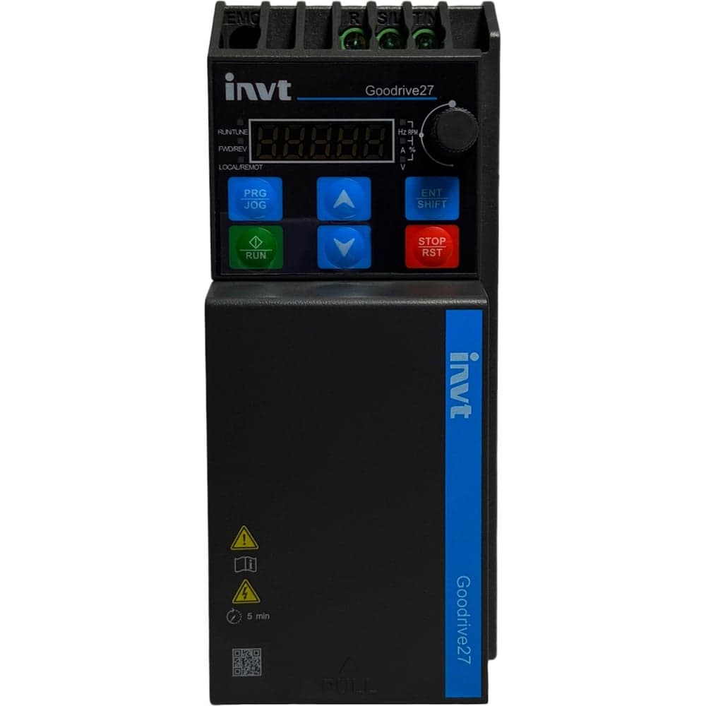 Частотный преобразователь INVT GD27 0,4 кВт 200В IP20 (GD27-0R4G-S2-B) 11001-02613