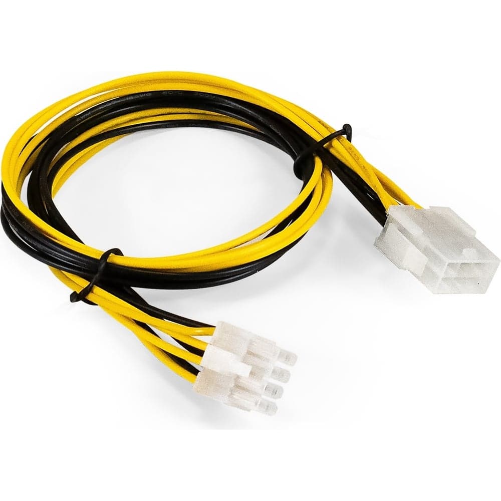 Удлинитель кабеля питания материнской платы ExeGate +12V EX-EXT-8M8F-0.5 8pin EPS12V M 8pin EPS12V F, 0,5м 294790