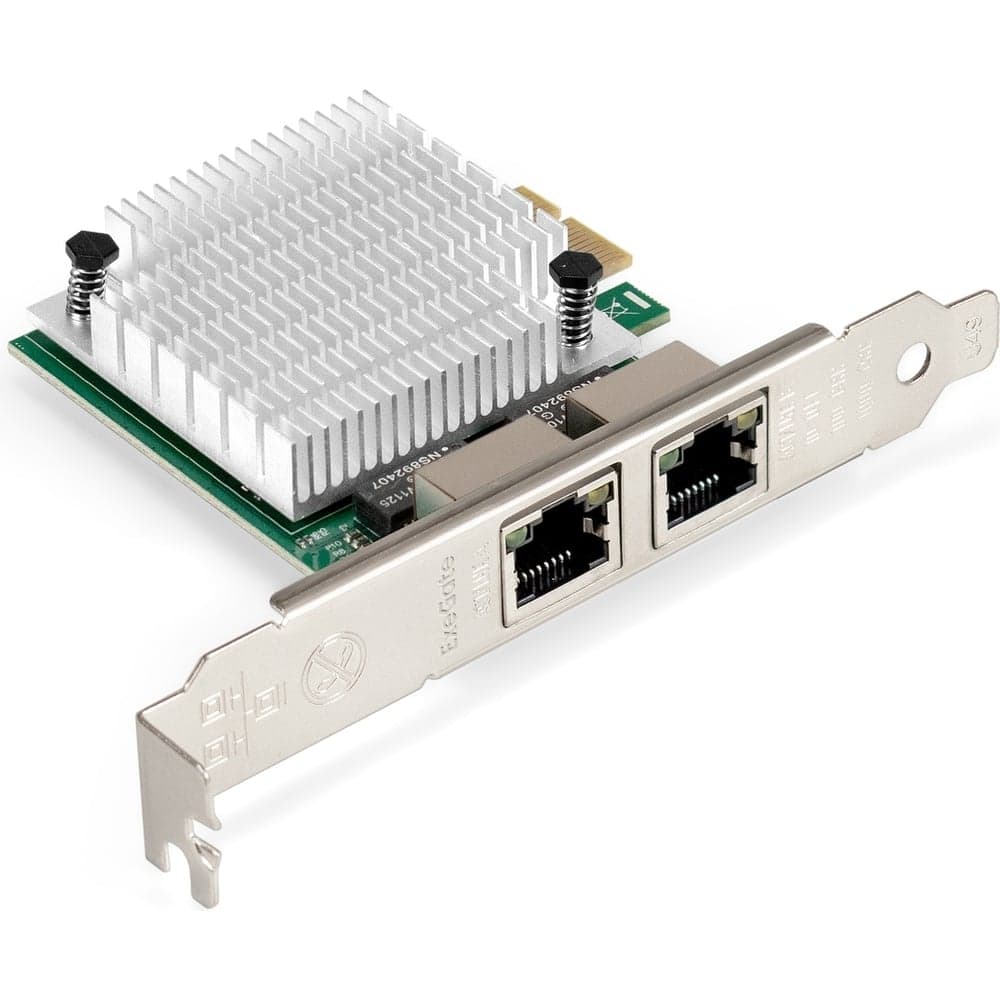 Сетевой адаптер ExeGate EXE-562 PCI-E x1 v2.0, 2xRJ45, UTP 10 100 1000Mbps, Realtek Chipset RTL8111F 296210