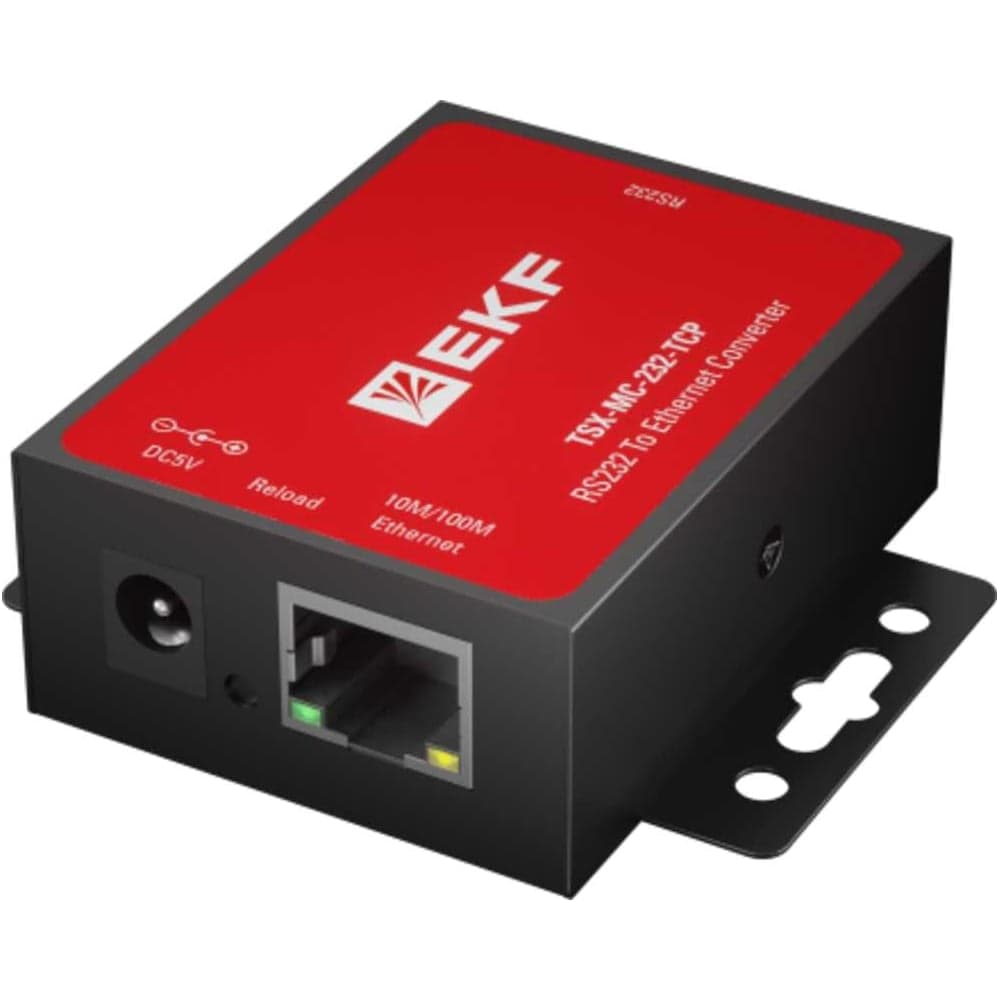 1-портовый преобразователь EKF RS-232 в Ethernet,, MC-232-TCP TSX TSX-MC-232-TCP