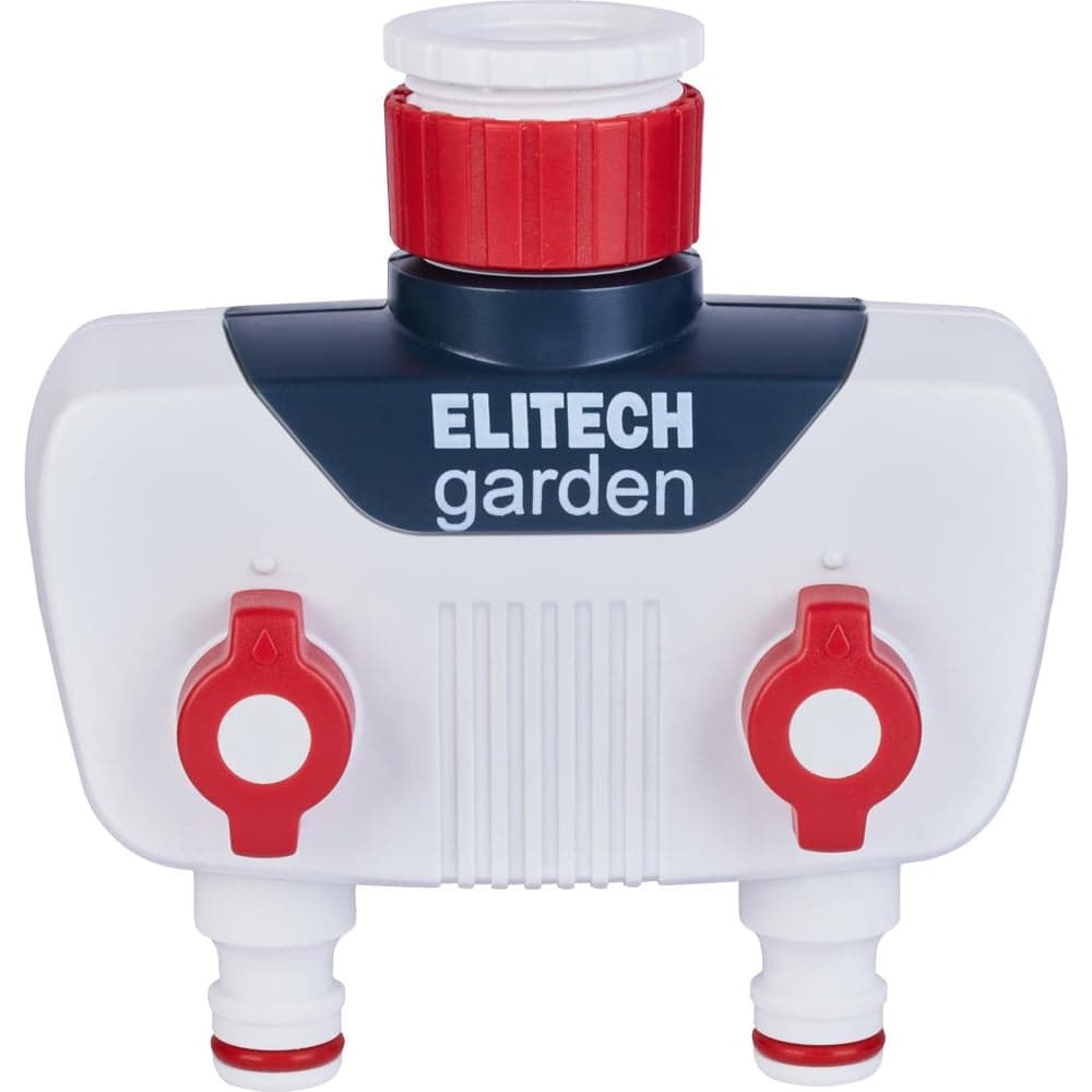 Распределитель 2-х канальный с переходником для отвода 3/4"и 1" HF 001 Garden Elitech 206025