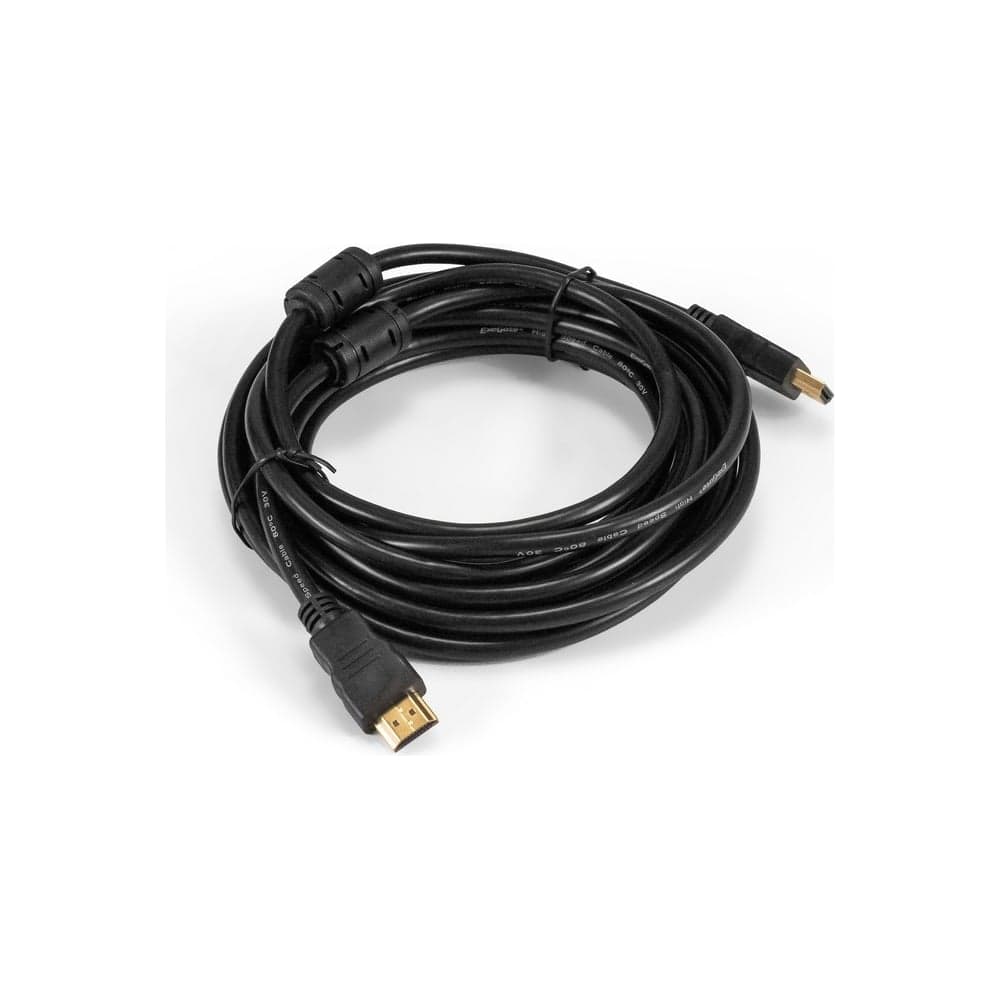 Кабель ExeGate HDMI EX-CC-HDMI-5.0F 19M 19M, 5м, v1.4b, ферритовые кольца, позолоченные контакты 294691
