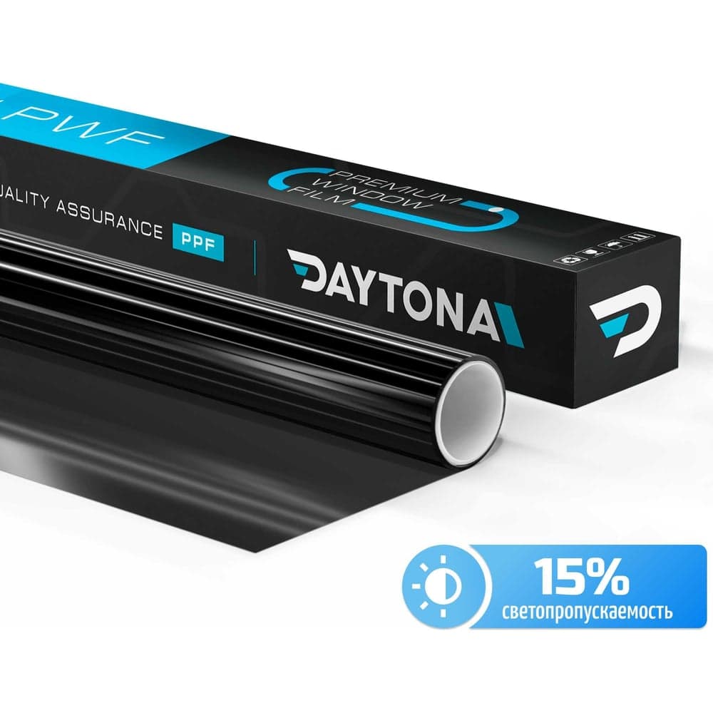 Тонировочная пленка для окон и интерьера Daytona черная 15 (6м х 0.75м) MP1200075060
