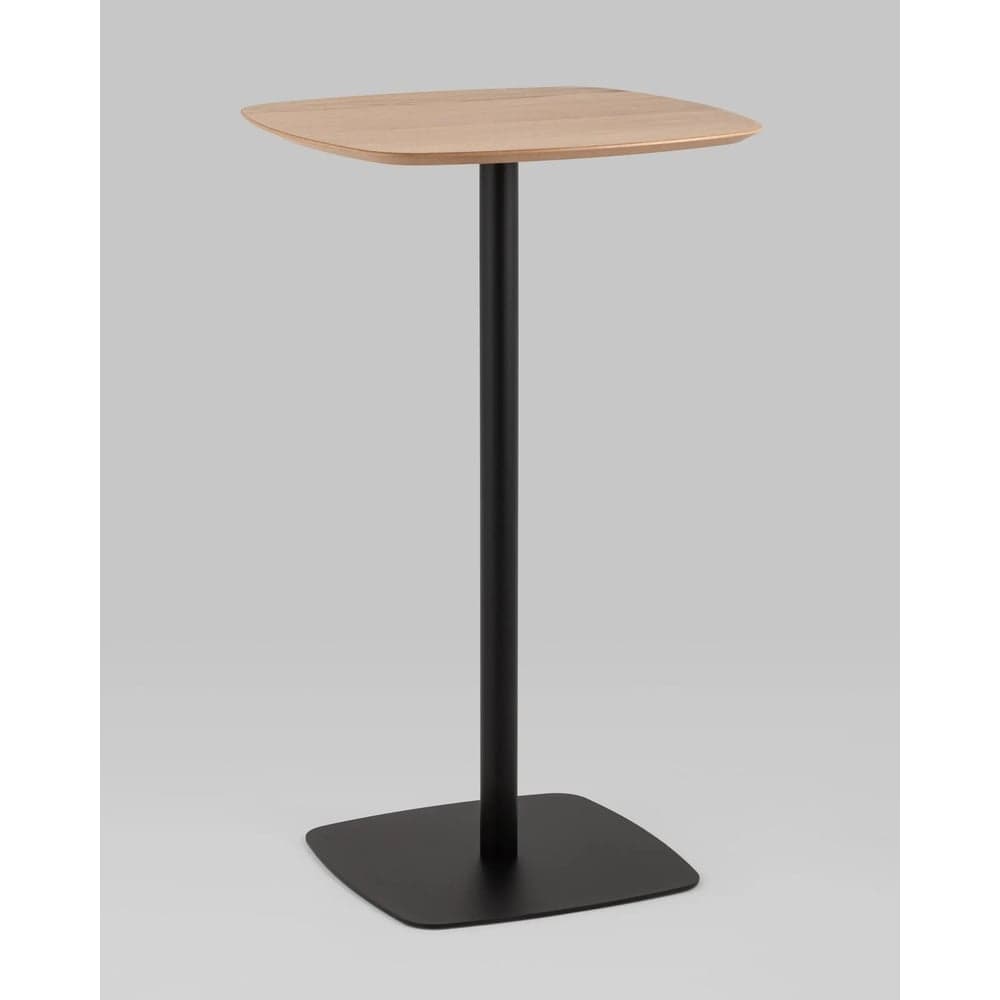 Стол барный Стул Груп Form 60 60 светлое дерево / черный T-005H natural / black