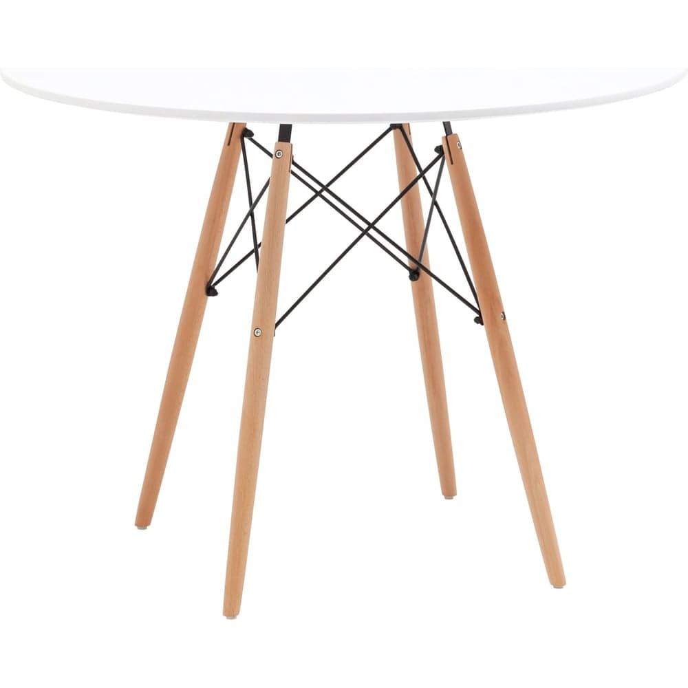 Стол круглый обеденный Стул Груп EAMES DSW NEW D 100, белый T001-100