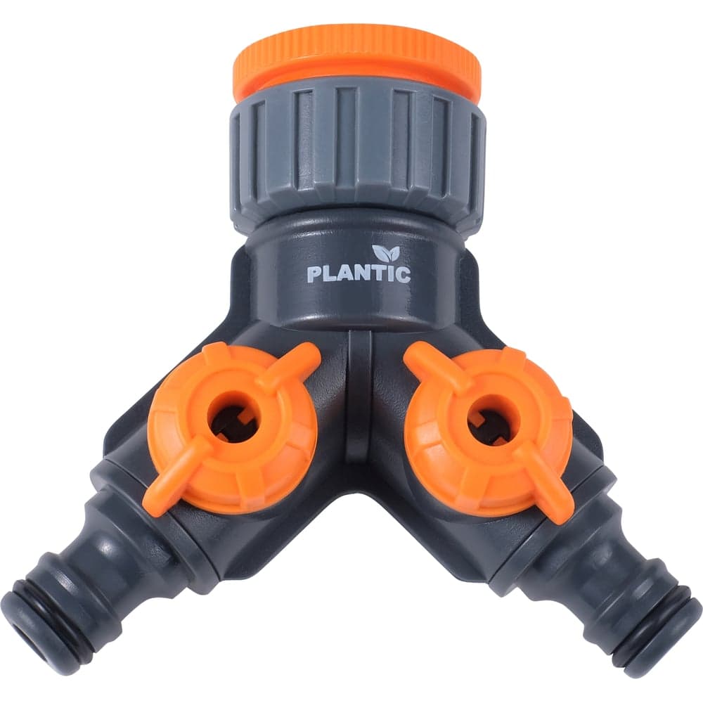 Штуцер для крана 1/2 -3/4 -1 на два канала Light Plantic 39383-01