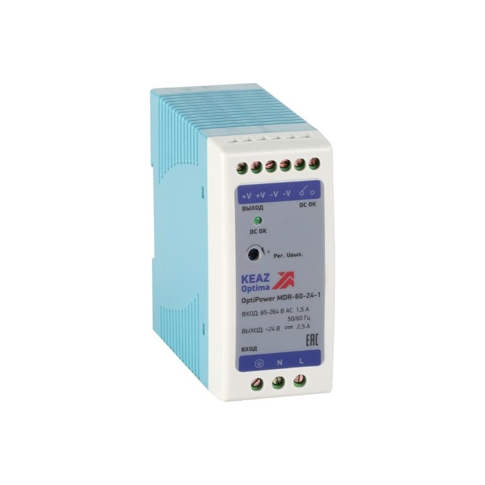 Блок питания КЭАЗ OptiPower MDR-60-24-1 284541