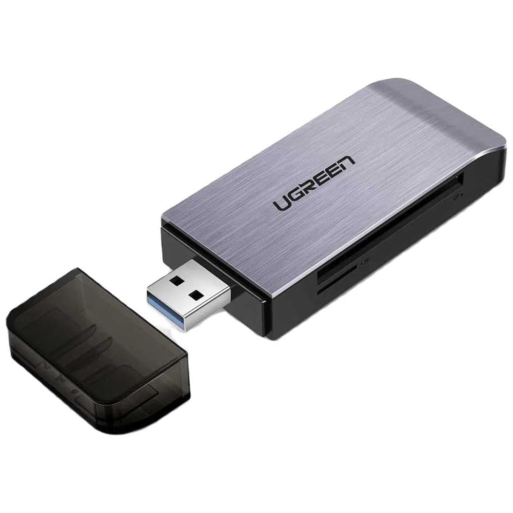 Кардридер мультифункциональный Ugreen CM180 (50541) USB-A 3.0 to TF/SD/CF/MS Multifunction Card Reader Multi-Read цвет: серый космос 50541_