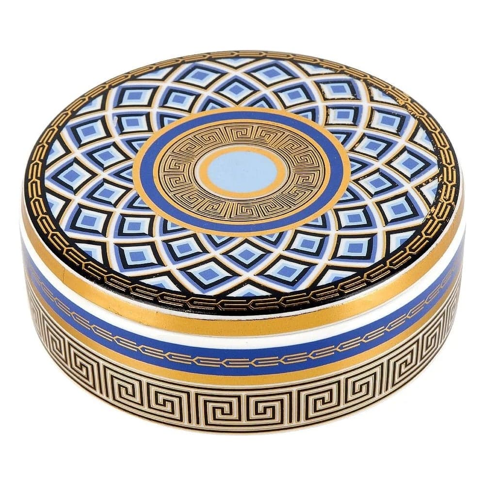 Подсвечник-шкатулка декоративная Nouvelle Golden Blue, 12 см 0200185