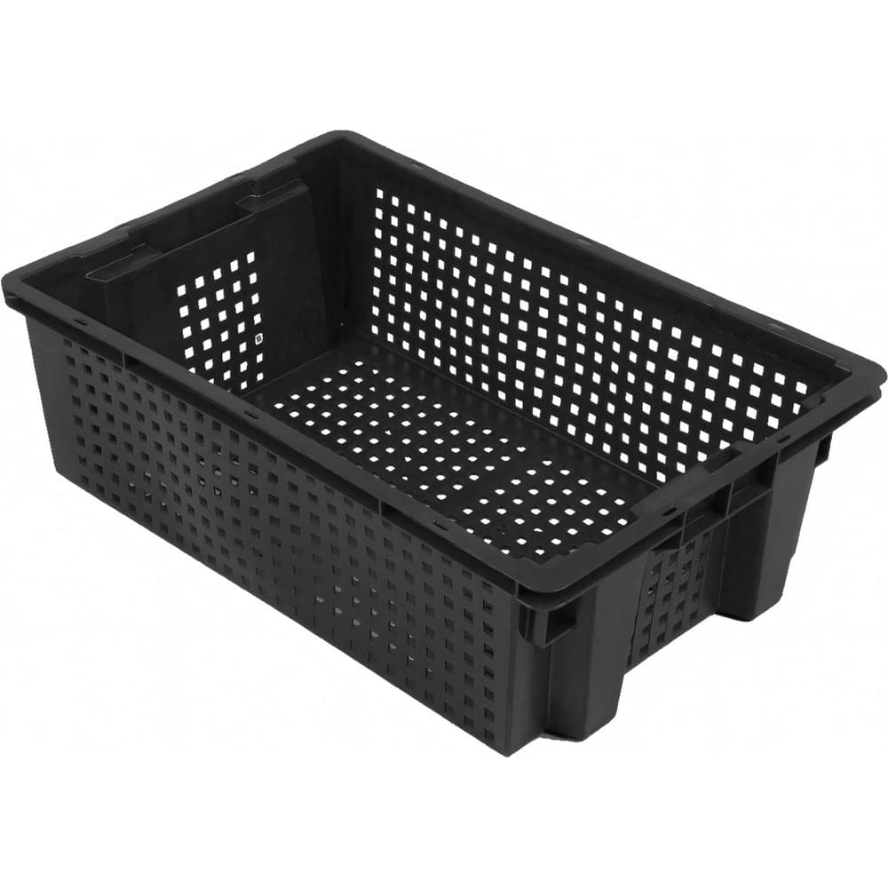 Ящик овощной Rainberg 600х200х400 черный 1,9кг штабелируемый 6173