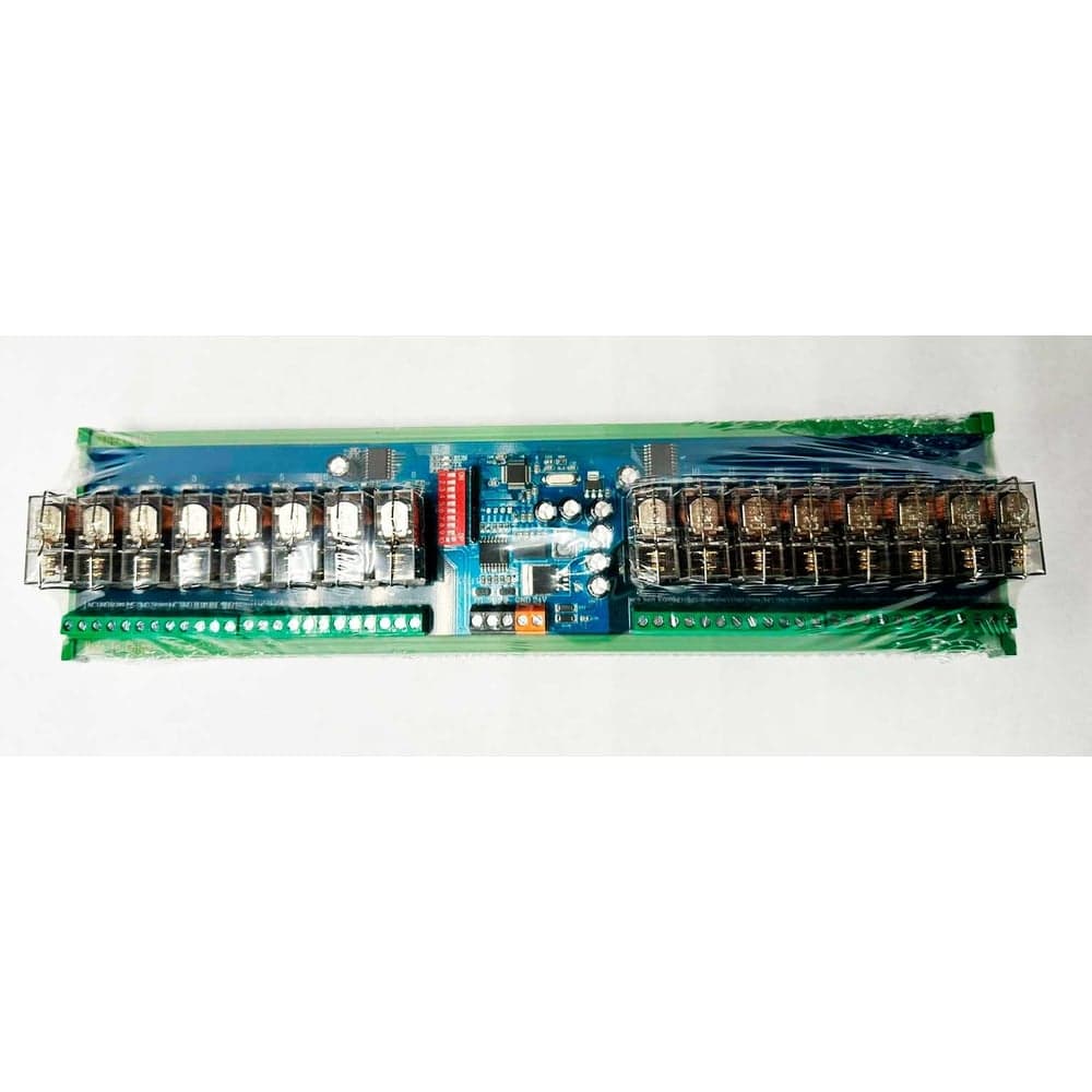 Релейный модуль FOSHAN QINGJUN ELECTRONICS 16 канала, управление по RS485 протокол Modbus-RTU 16-Channel RS485 Relay Module