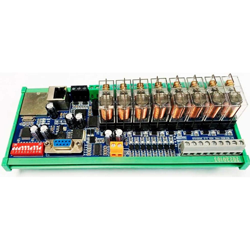 Релейный модуль FOSHAN QINGJUN ELECTRONICS 8 канала, управление по RS485 протокол Modbus-RTU 8-Channel RS485 Relay Module
