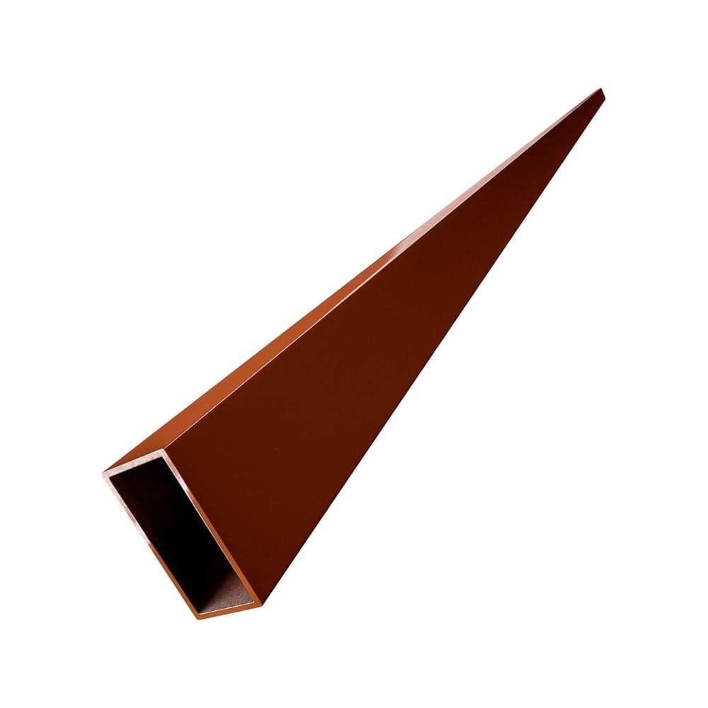 Лага для забора Русская Свая 40x20x1.5 мм, 2,5 м, коричневая RAL 8017, цинк+ порошковое покрытие laga-40-20-8017