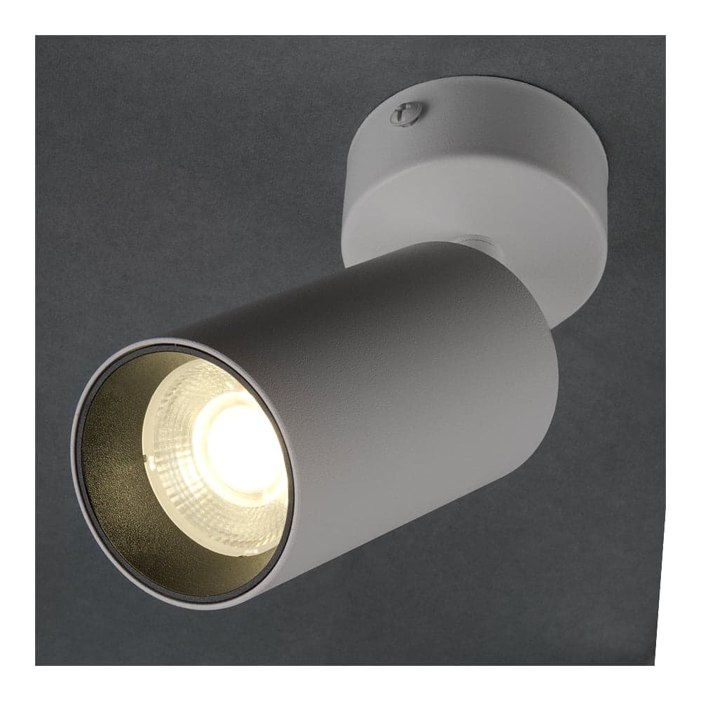 Светильник спот светодиодный потолочный General Lighting Systems 1010Вт, 4000К, Нейтральный белый, 55х100мм, белый GLC-10-IP40-M-W-4 581900