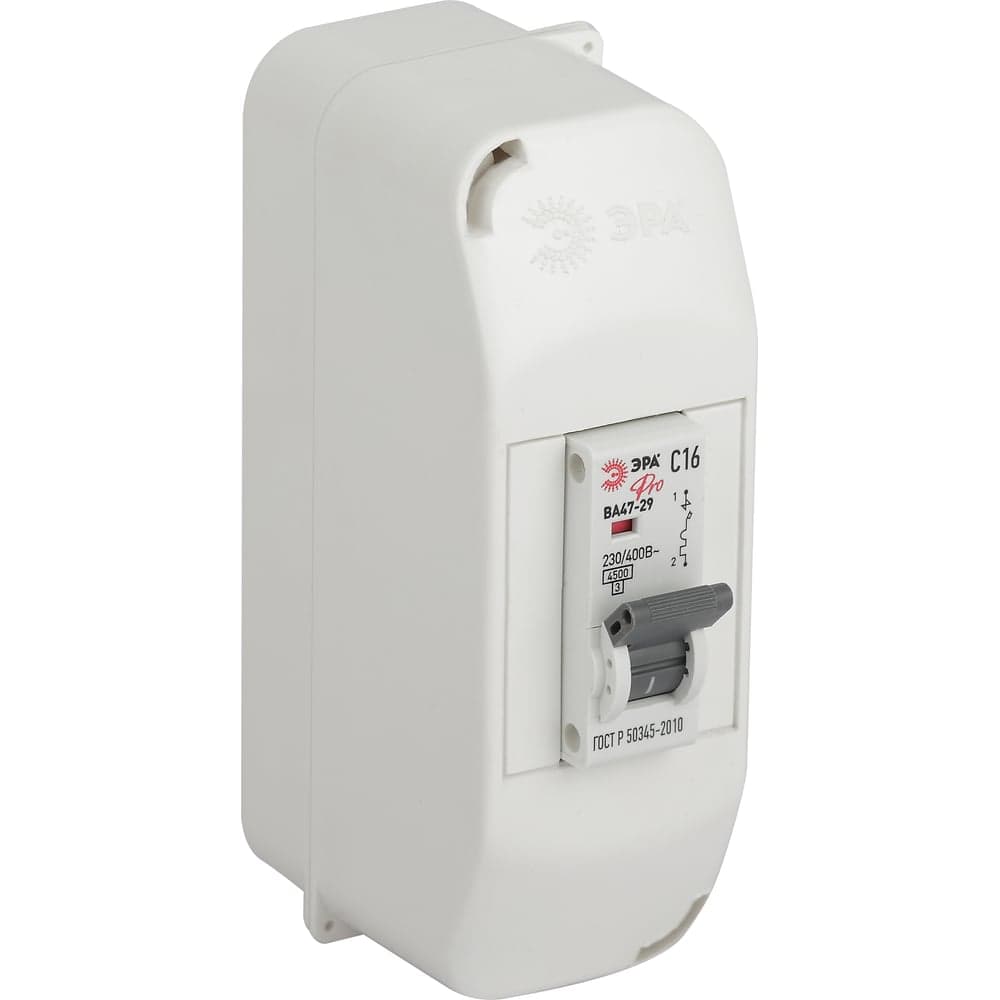 Корпус пластиковый навесной ЭРА SIMPLE КМПн 1/2 IP20 белый Б0062279