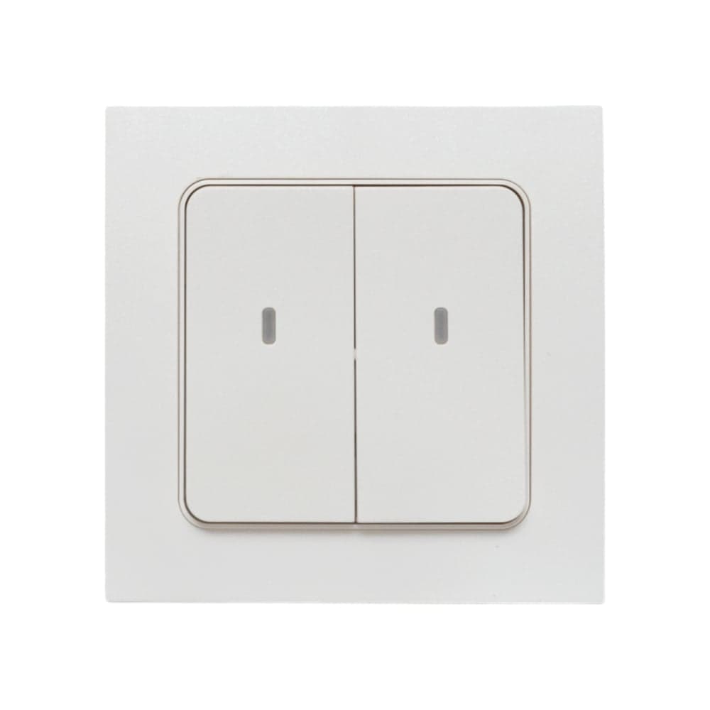 Умный беспроводной выключатель EKF Стокгольм 2-клавишный, белый, Zigbee Сonnect RCV-ST2-WS-ZB