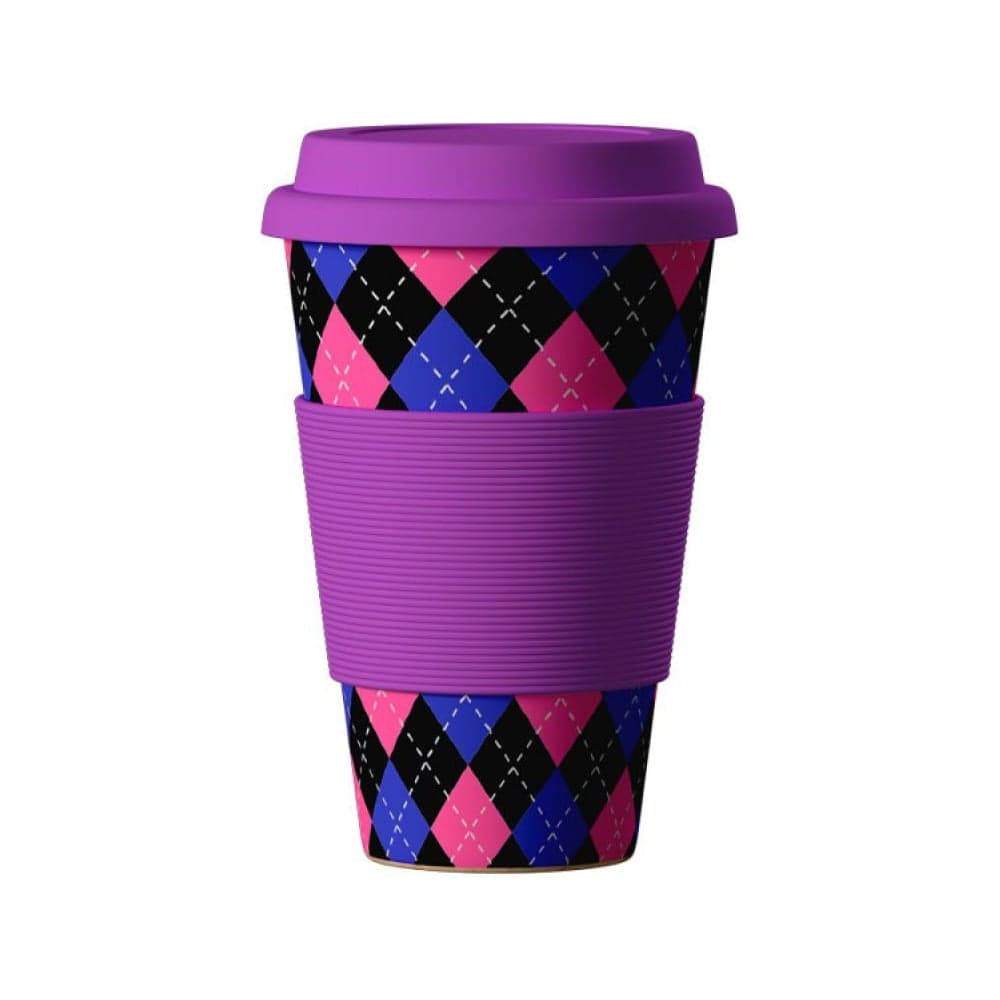 Стакан из бамбукового волокна Areon ЭКО BambooCup, Шотландка, 400 мл 280-441