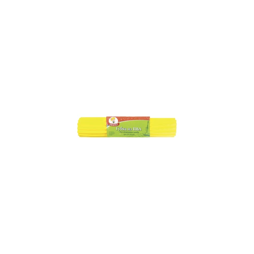 Сменная губка Умничка ПВА для складных швабр, 27см, желтая KF-J024BR