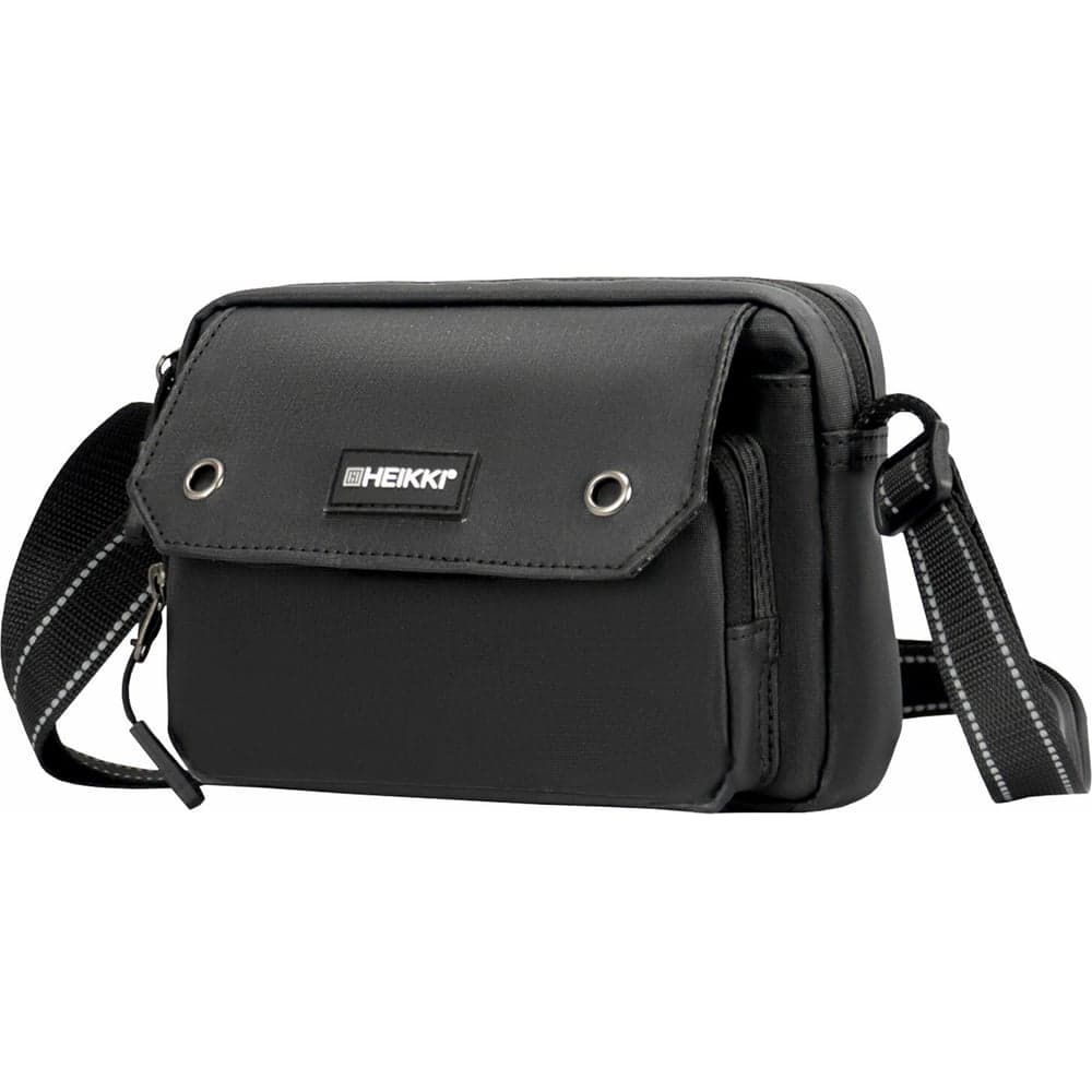Сумка на плечо HEIKKI Wallet два отделения, органайзер, черная, 15x20x5 см, 272639