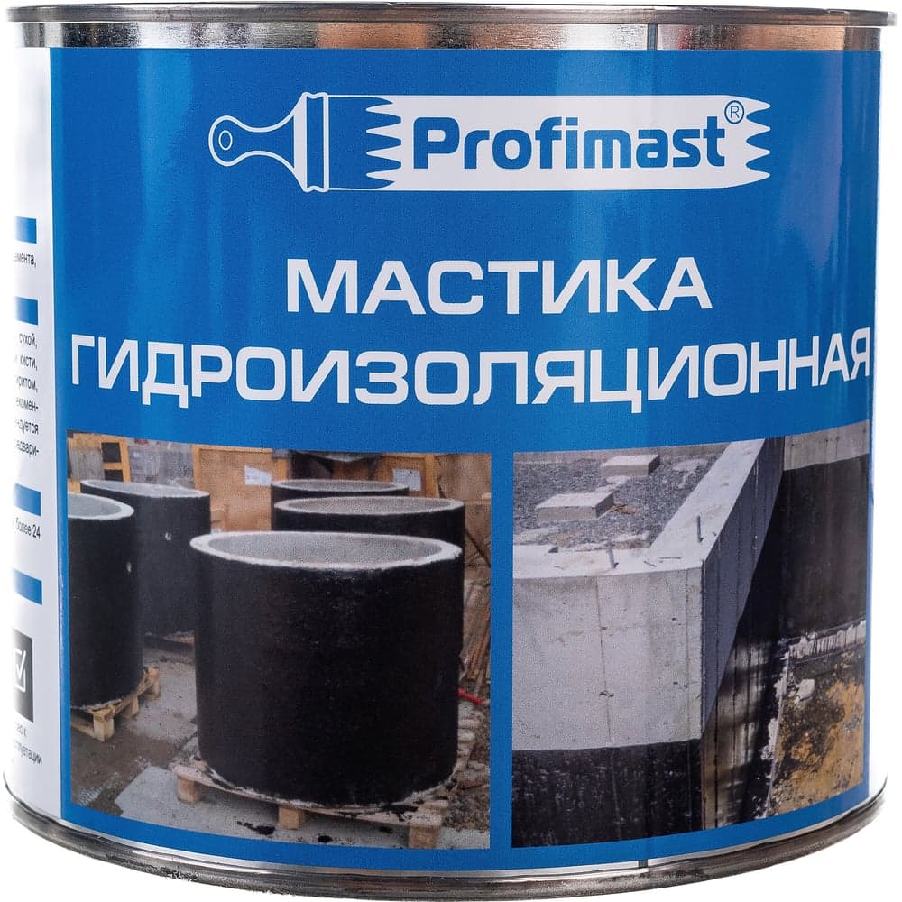 Гидроизоляционная мастика Profimast 2 л / 1,8 кг 4607952900639