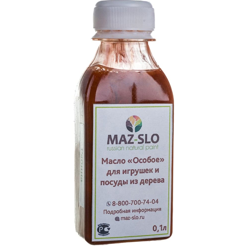 Масло для игрушек и посуды из дерева MAZ-SLO "Особое" цвет Рябина, 100 мл 8064721