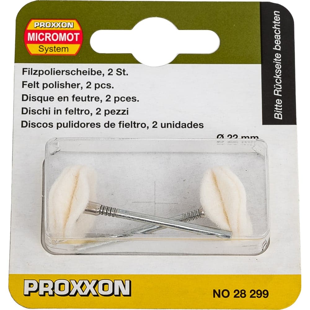Шайбы полировальные из флиса (2 шт; 22 мм) Proxxon PR- 28299