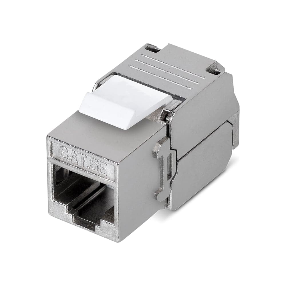 Модуль Keystone Jack RJ-45 CAT 5e REXANT экранированный 110 IDC тип 180 градусов, самозажимной 02-0071