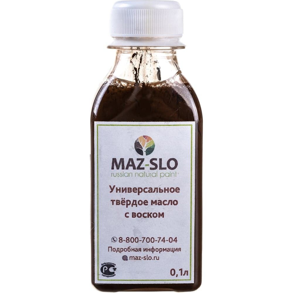 Твёрдое универсальное масло с воском MAZ-SLO цвет Дуб 100 мл 8062062