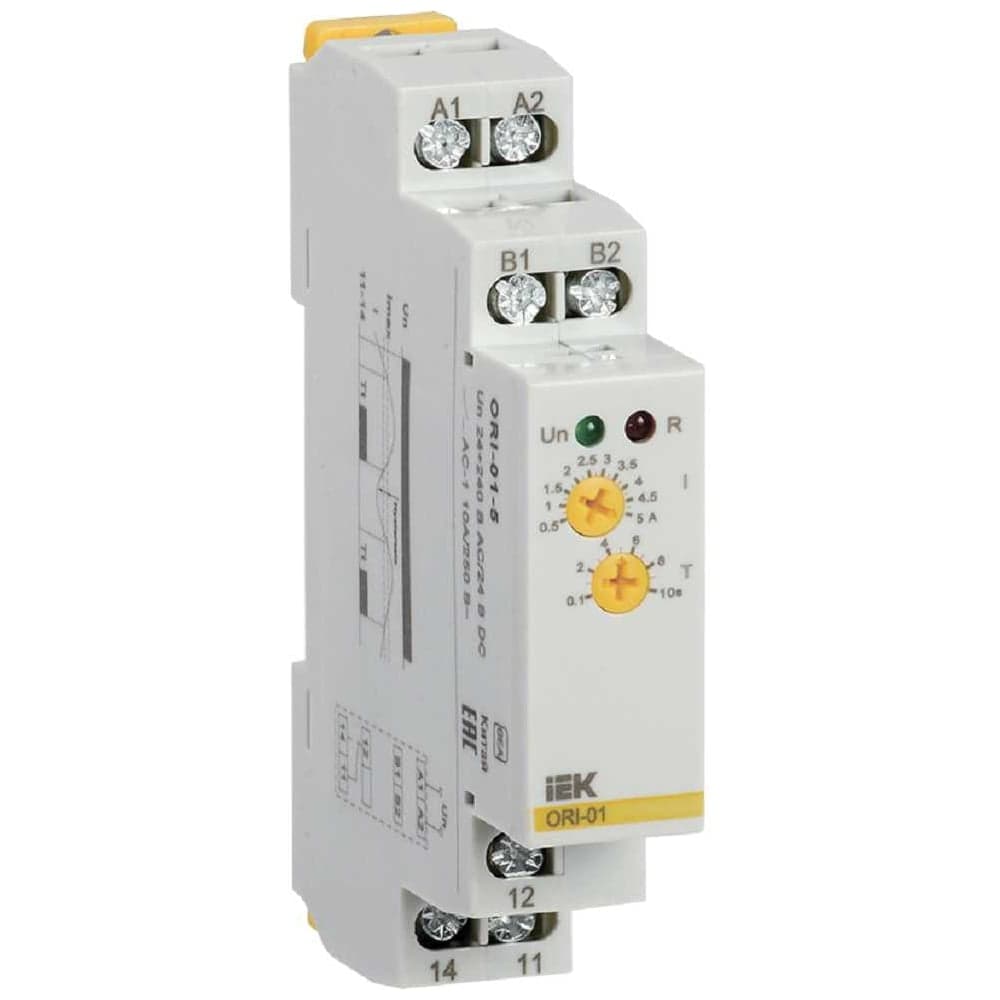 Реле тока IEK ORI 0,5-5А 24-240В AC/24В DC ORI-01-5